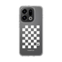 スリムプロテクションケース［ Racing checkered flag White - レーシングチェッカーフラッグ ホワイト ］