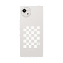 スリムプロテクションケース［ Racing checkered flag White - レーシングチェッカーフラッグ ホワイト ］