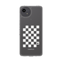 スリムプロテクションケース［ Racing checkered flag White - レーシングチェッカーフラッグ ホワイト ］