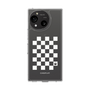 スリムプロテクションケース［ Racing checkered flag White - レーシングチェッカーフラッグ ホワイト ］