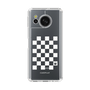 スリムプロテクションケース［ Racing checkered flag White - レーシングチェッカーフラッグ ホワイト ］