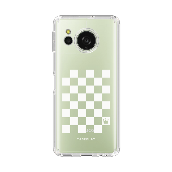 スリムプロテクションケース［ Racing checkered flag White - レーシングチェッカーフラッグ ホワイト ］