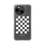スリムプロテクションケース［ Racing checkered flag White - レーシングチェッカーフラッグ ホワイト ］