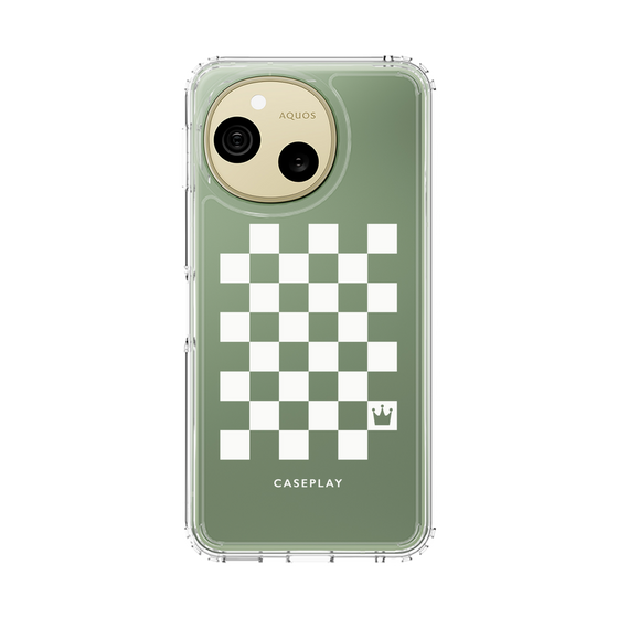 スリムプロテクションケース［ Racing checkered flag White - レーシングチェッカーフラッグ ホワイト ］