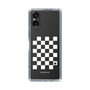 スリムプロテクションケース［ Racing checkered flag White - レーシングチェッカーフラッグ ホワイト ］