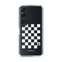 スリムプロテクションケース［ Racing checkered flag White - レーシングチェッカーフラッグ ホワイト ］