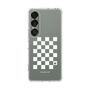 スリムプロテクションケース［ Racing checkered flag White - レーシングチェッカーフラッグ ホワイト ］