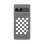 スリムプロテクションケース［ Racing checkered flag White - レーシングチェッカーフラッグ ホワイト ］