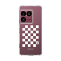 スリムプロテクションケース［ Racing checkered flag White - レーシングチェッカーフラッグ ホワイト ］