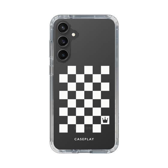 スリムプロテクションケース［ Racing checkered flag White - レーシングチェッカーフラッグ ホワイト ］