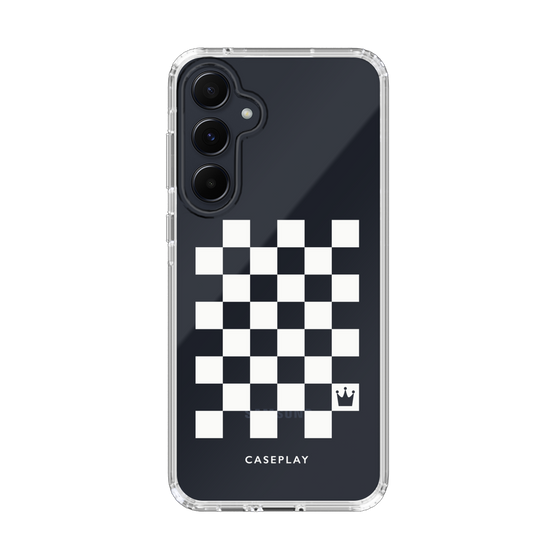 スリムプロテクションケース［ Racing checkered flag White - レーシングチェッカーフラッグ ホワイト ］