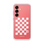 スリムプロテクションケース［ Racing checkered flag White - レーシングチェッカーフラッグ ホワイト ］