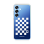 スリムプロテクションケース［ Racing checkered flag White - レーシングチェッカーフラッグ ホワイト ］