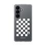 スリムプロテクションケース［ Racing checkered flag White - レーシングチェッカーフラッグ ホワイト ］