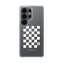 スリムプロテクションケース［ Racing checkered flag White - レーシングチェッカーフラッグ ホワイト ］
