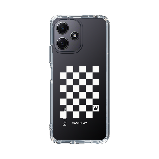 スリムプロテクションケース［ Racing checkered flag White - レーシングチェッカーフラッグ ホワイト ］