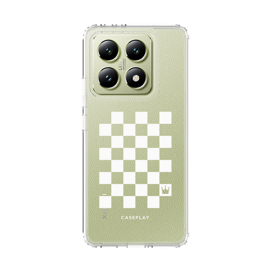 スリムプロテクションケース［ Racing checkered flag White - レーシングチェッカーフラッグ ホワイト ］