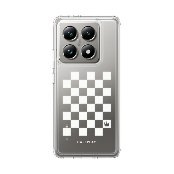 スリムプロテクションケース［ Racing checkered flag White - レーシングチェッカーフラッグ ホワイト ］