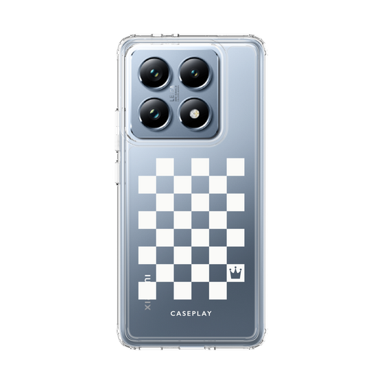 スリムプロテクションケース［ Racing checkered flag White - レーシングチェッカーフラッグ ホワイト ］