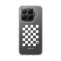 スリムプロテクションケース［ Racing checkered flag White - レーシングチェッカーフラッグ ホワイト ］