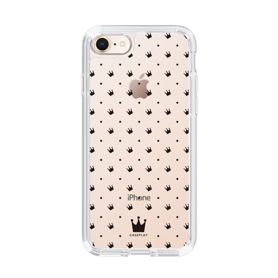 スリムプロテクションケース［ CASEPLAY Crown dots Black - ケースプレイ・クラウン・ドッツ ブラック ］