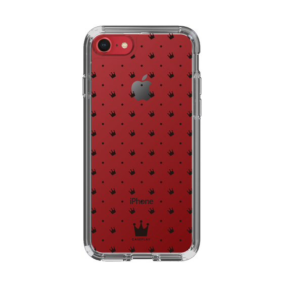 スリムプロテクションケース［ CASEPLAY Crown dots Black - ケースプレイ・クラウン・ドッツ ブラック ］