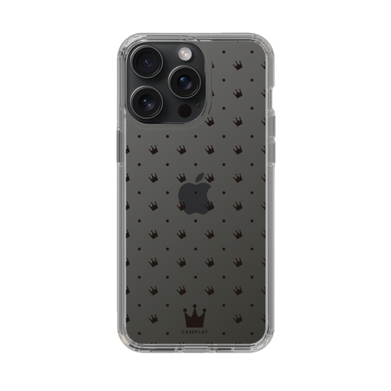 スリムプロテクションケース［ CASEPLAY Crown dots Black - ケースプレイ・クラウン・ドッツ ブラック ］