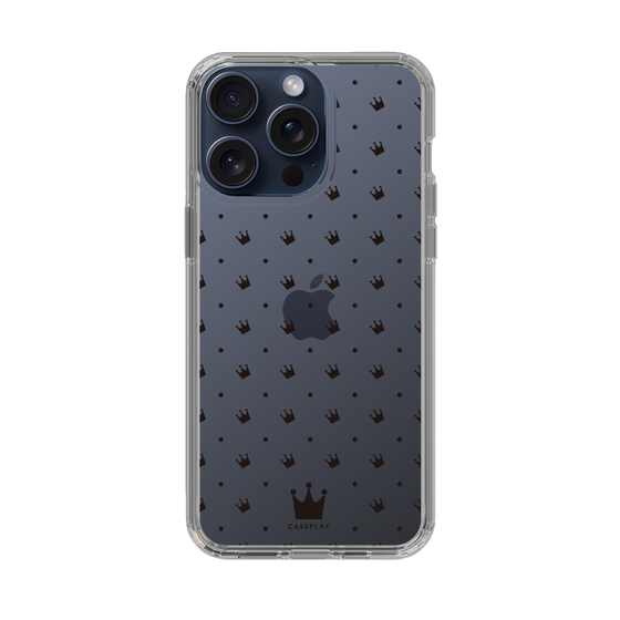 スリムプロテクションケース［ CASEPLAY Crown dots Black - ケースプレイ・クラウン・ドッツ ブラック ］