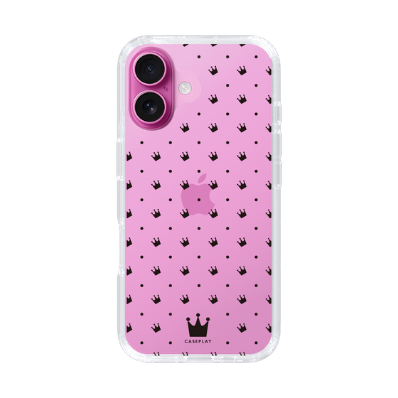 スリムプロテクションケース［ CASEPLAY Crown dots Black - ケースプレイ・クラウン・ドッツ ブラック ］