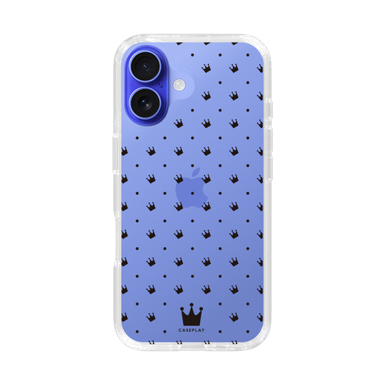 スリムプロテクションケース［ CASEPLAY Crown dots Black - ケースプレイ・クラウン・ドッツ ブラック ］