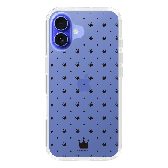 スリムプロテクションケース［ CASEPLAY Crown dots Black - ケースプレイ・クラウン・ドッツ ブラック ］