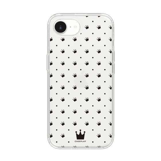 スリムプロテクションケース［ CASEPLAY Crown dots Black - ケースプレイ・クラウン・ドッツ ブラック ］