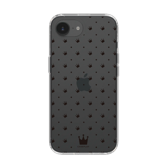 スリムプロテクションケース［ CASEPLAY Crown dots Black - ケースプレイ・クラウン・ドッツ ブラック ］