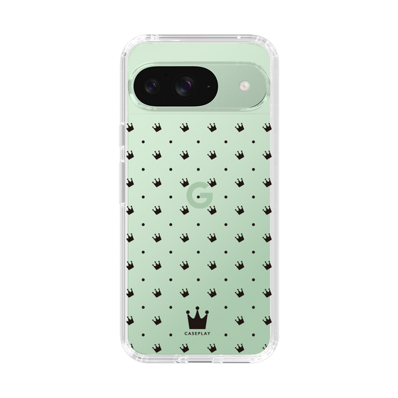 スリムプロテクションケース［ CASEPLAY Crown dots Black - ケースプレイ・クラウン・ドッツ ブラック ］