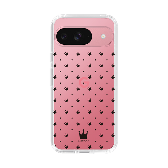 スリムプロテクションケース［ CASEPLAY Crown dots Black - ケースプレイ・クラウン・ドッツ ブラック ］