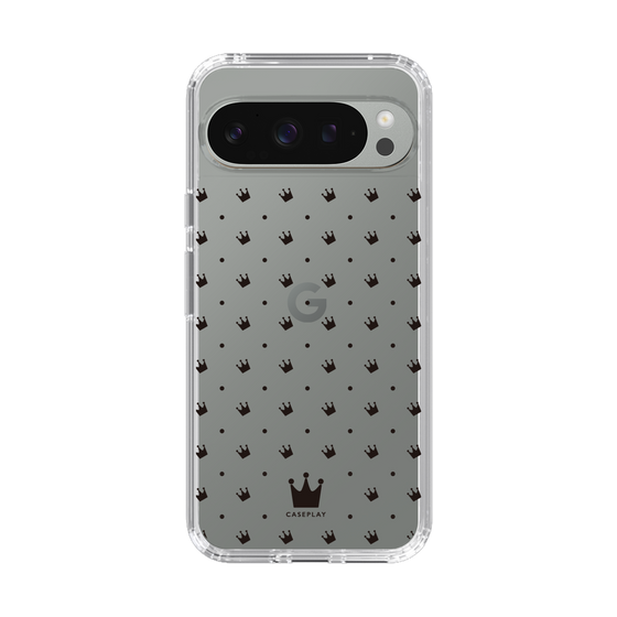 スリムプロテクションケース［ CASEPLAY Crown dots Black - ケースプレイ・クラウン・ドッツ ブラック ］