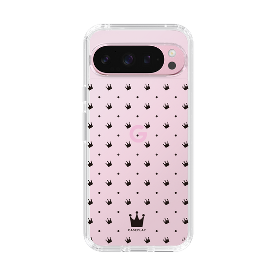 スリムプロテクションケース［ CASEPLAY Crown dots Black - ケースプレイ・クラウン・ドッツ ブラック ］