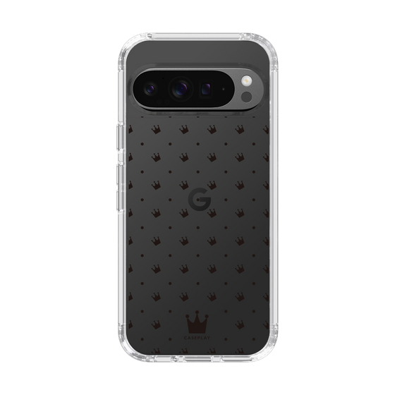 スリムプロテクションケース［ CASEPLAY Crown dots Black - ケースプレイ・クラウン・ドッツ ブラック ］