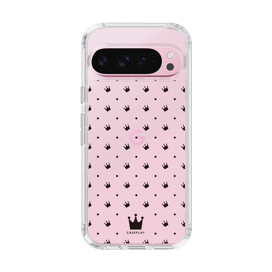 スリムプロテクションケース［ CASEPLAY Crown dots Black - ケースプレイ・クラウン・ドッツ ブラック ］