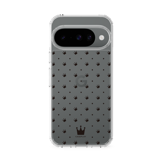 スリムプロテクションケース［ CASEPLAY Crown dots Black - ケースプレイ・クラウン・ドッツ ブラック ］