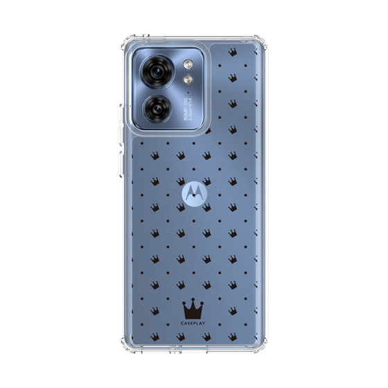 スリムプロテクションケース［ CASEPLAY Crown dots Black - ケースプレイ・クラウン・ドッツ ブラック ］