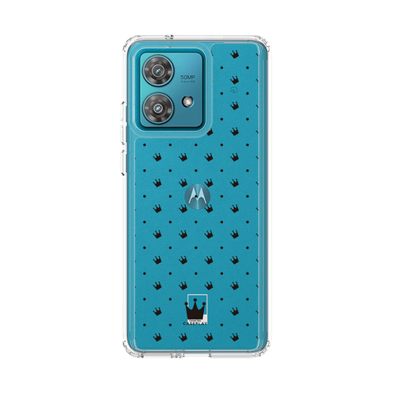 スリムプロテクションケース［ CASEPLAY Crown dots Black - ケースプレイ・クラウン・ドッツ ブラック ］