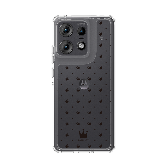 スリムプロテクションケース［ CASEPLAY Crown dots Black - ケースプレイ・クラウン・ドッツ ブラック ］