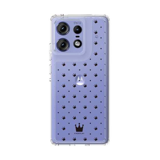 スリムプロテクションケース［ CASEPLAY Crown dots Black - ケースプレイ・クラウン・ドッツ ブラック ］