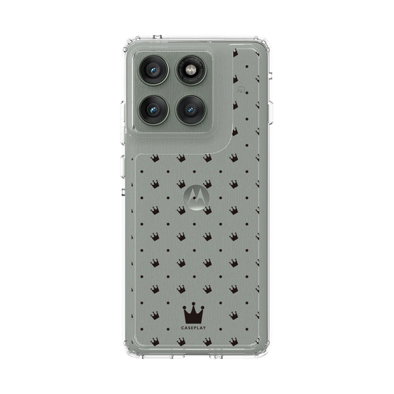 スリムプロテクションケース［ CASEPLAY Crown dots Black - ケースプレイ・クラウン・ドッツ ブラック ］