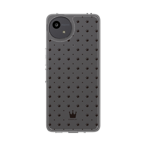 スリムプロテクションケース［ CASEPLAY Crown dots Black - ケースプレイ・クラウン・ドッツ ブラック ］