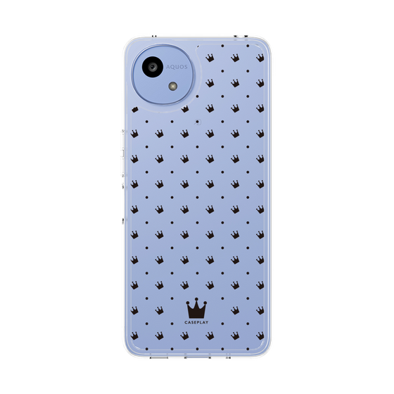 スリムプロテクションケース［ CASEPLAY Crown dots Black - ケースプレイ・クラウン・ドッツ ブラック ］
