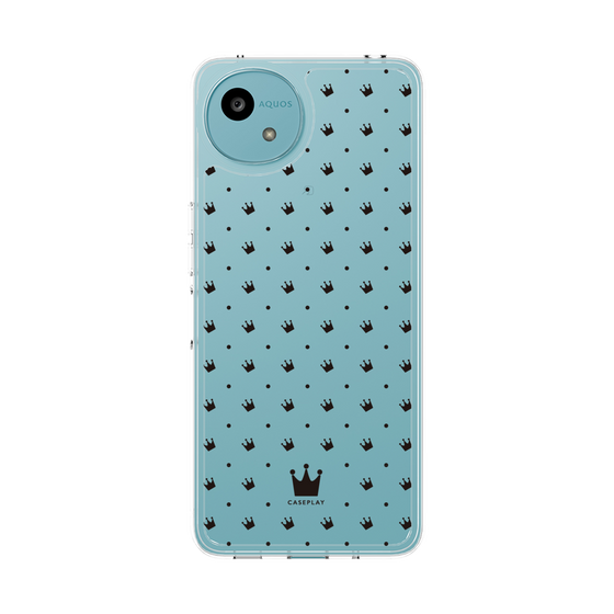 スリムプロテクションケース［ CASEPLAY Crown dots Black - ケースプレイ・クラウン・ドッツ ブラック ］