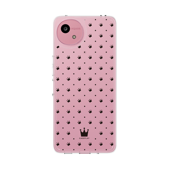 スリムプロテクションケース［ CASEPLAY Crown dots Black - ケースプレイ・クラウン・ドッツ ブラック ］