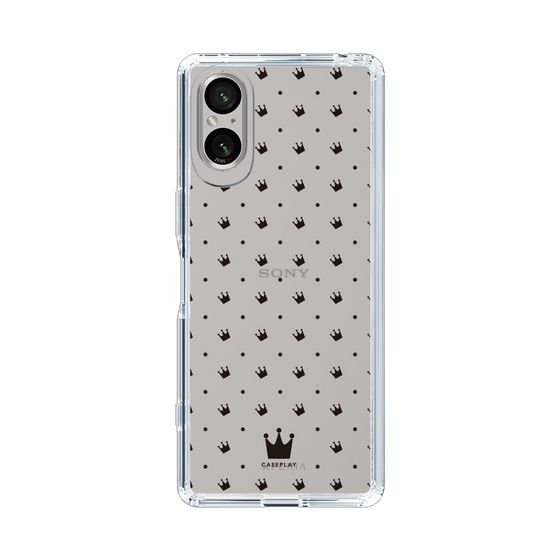 スリムプロテクションケース［ CASEPLAY Crown dots Black - ケースプレイ・クラウン・ドッツ ブラック ］